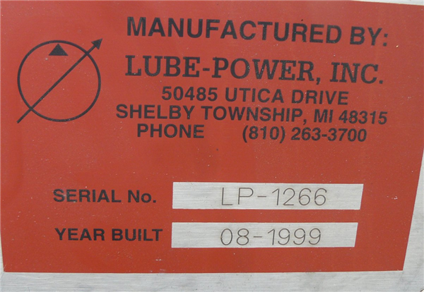 Lube - Power Lubrication System With Indufil Filters And American Precision Heat Exchanger)